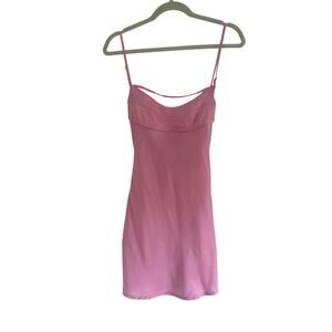 Edikted pink mini dress Sz Xs 100% polyester used great condition